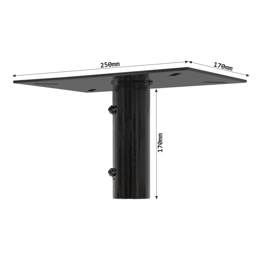 Rottner Swiss Mailbox Adapter Schwarz – Ansicht 2