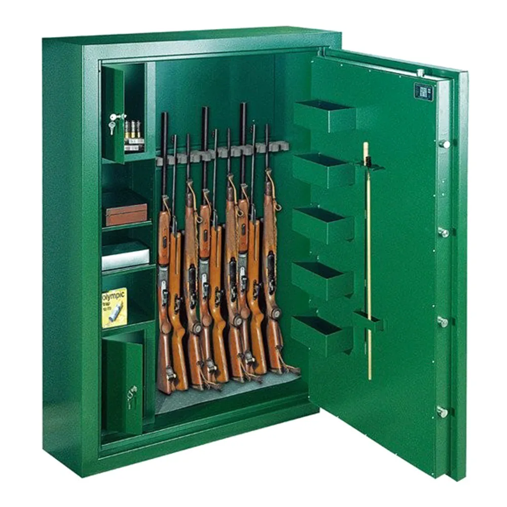 Rottner Waffenschrank EN1 SPORT N 10 Premium Doppelbartschloss grün – Ansicht 1