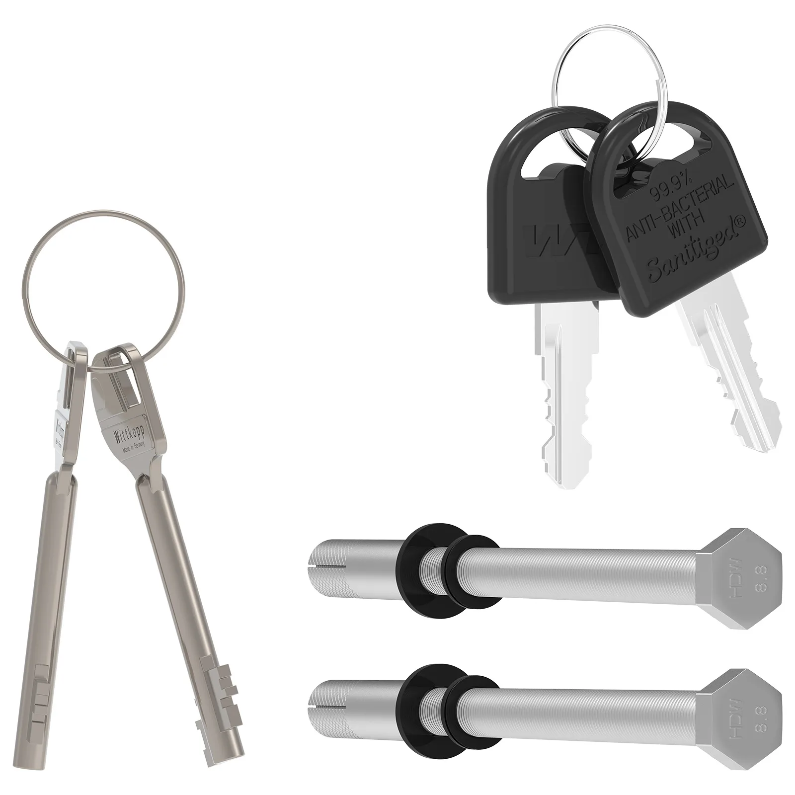 Rottner Waffenschrank S1 Yukon 8 Doppelbartschloss lichtgrau – Ansicht 5