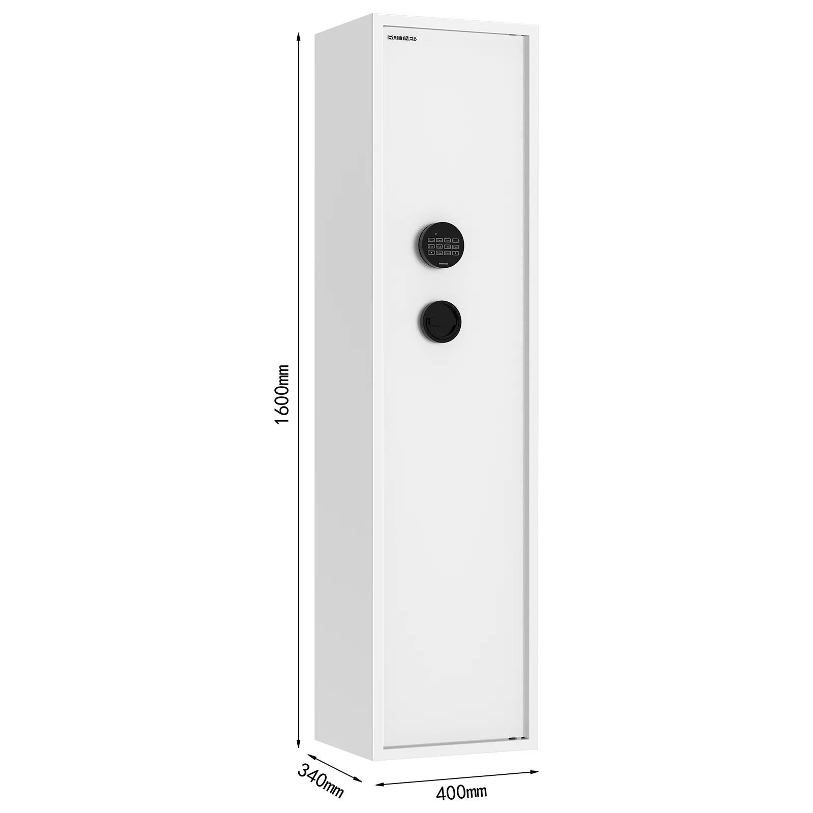 Rottner Waffenschrank S1 Yukon 8 Elektronikschloss lichtgrau – Ansicht 4