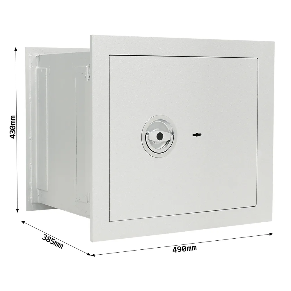 Rottner Wandtresor EN1 Stone SE 45 Premium Doppelbartschloss weißaluminium – Ansicht 4