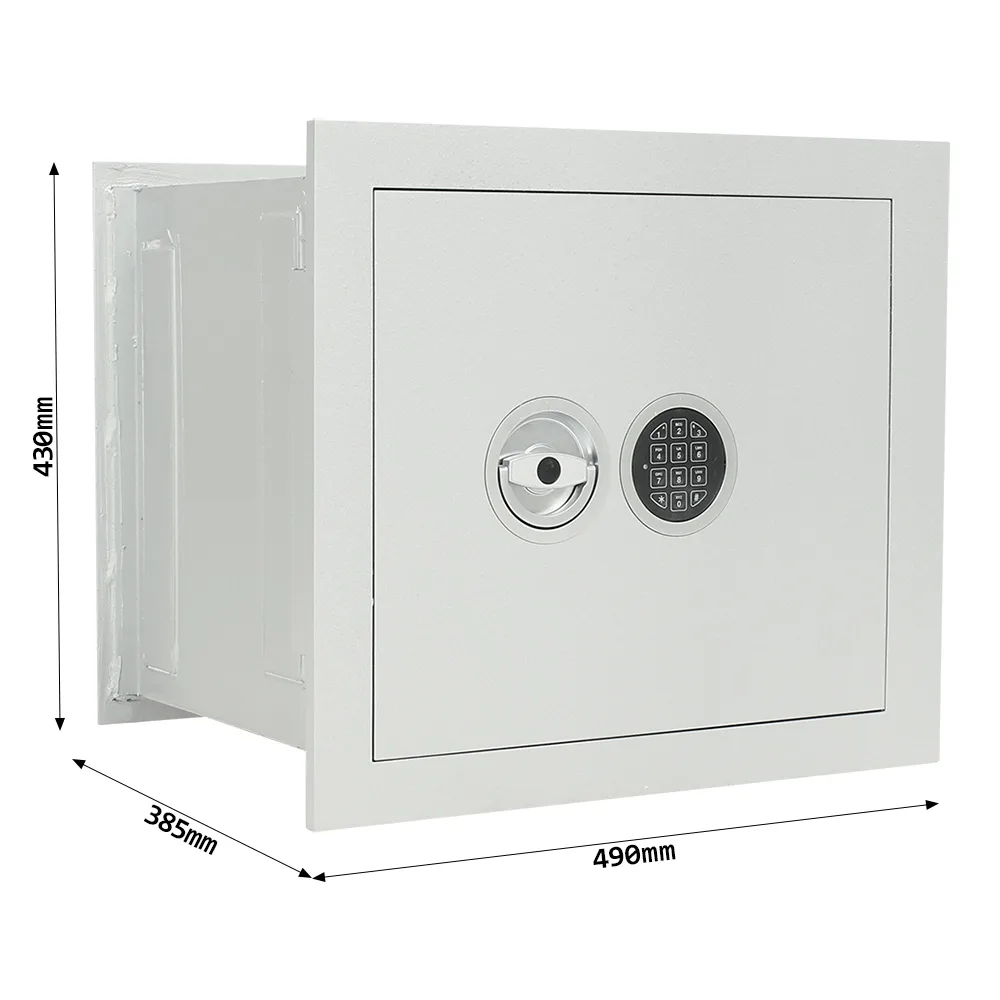 Rottner Wandtresor EN1 Stone SE 45 Premium Elektronikschloss weißaluminium – Ansicht 4