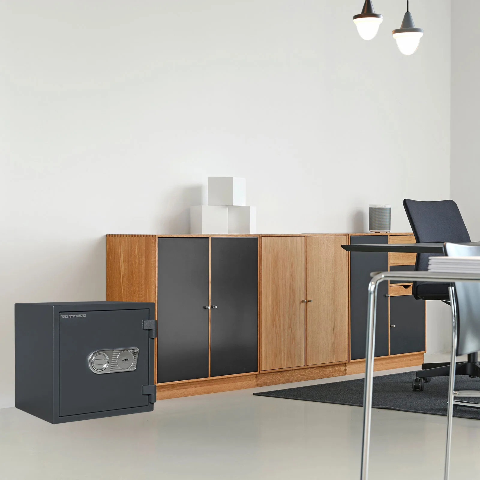 Rottner Wertschutzschrank EN1 Atlas Fire 45 Doppelbartschoss anthrazit – Ansicht 6