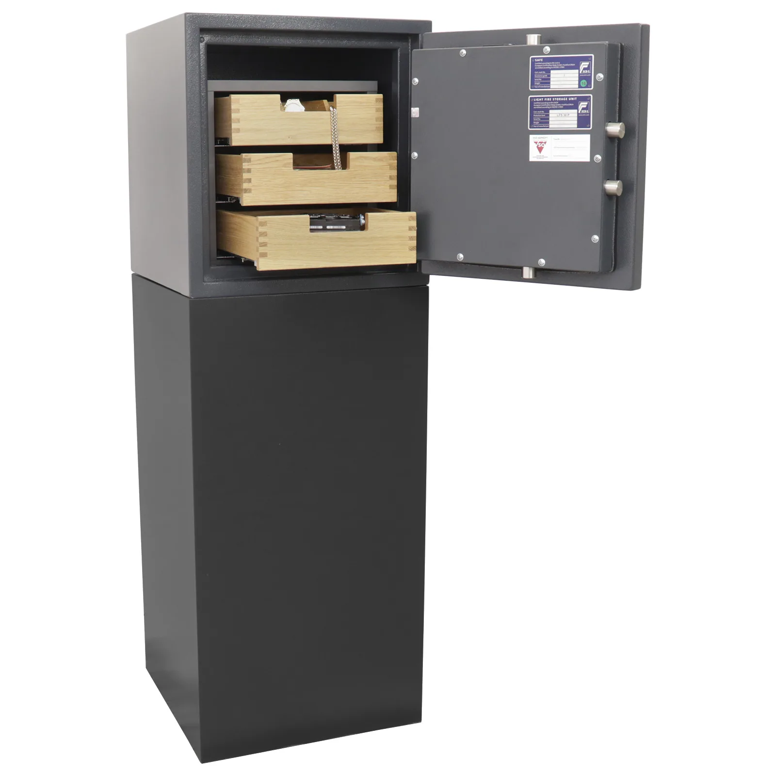 Rottner Wertschutzschrank EN1 Atlas Fire 45 Doppelbartschoss anthrazit – Ansicht 7
