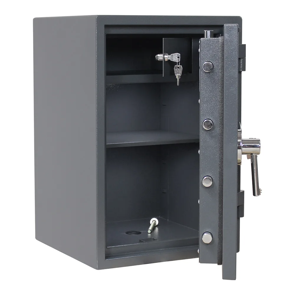 Rottner Wertschutzschrank EN1 Atlas Fire 65 Doppelbartschloss anthrazit – Ansicht 2
