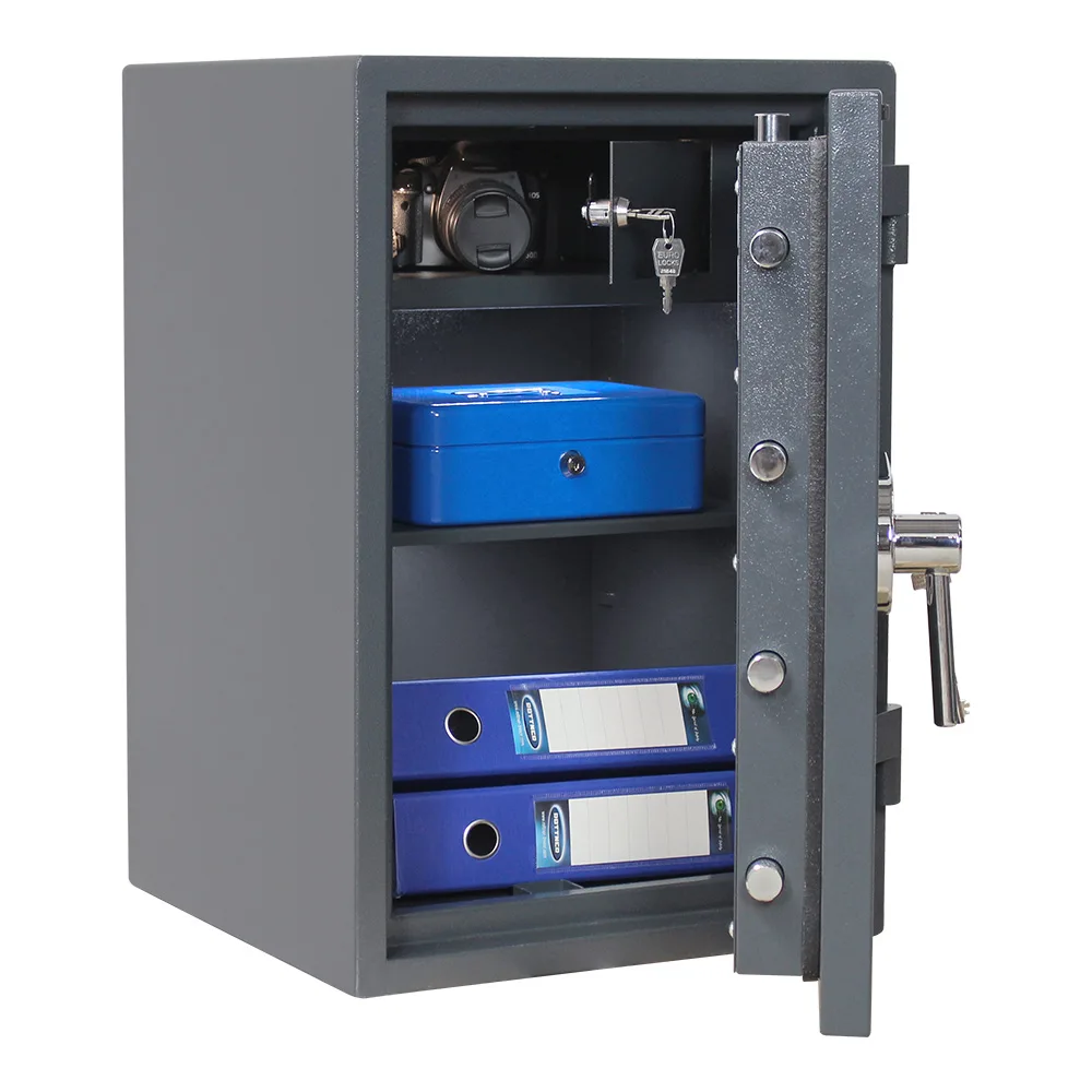 Rottner Wertschutzschrank EN1 Atlas Fire 65 Doppelbartschloss anthrazit – Ansicht 3