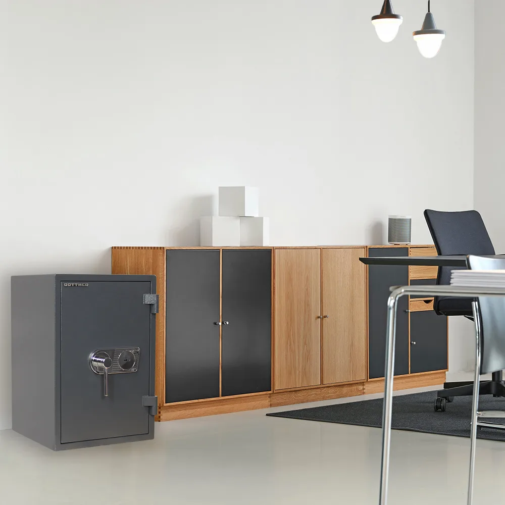 Rottner Wertschutzschrank EN1 Atlas Fire 65 Doppelbartschloss anthrazit – Ansicht 7