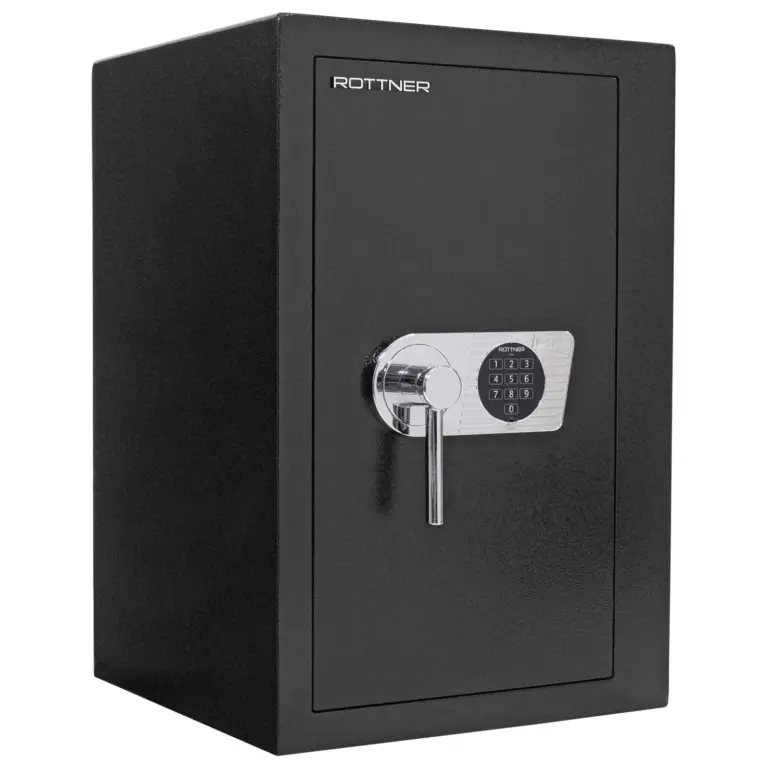 Rottner Wertschutzschrank EN1 Monaco 65 Elektronikschloss schwarz – Ansicht 1