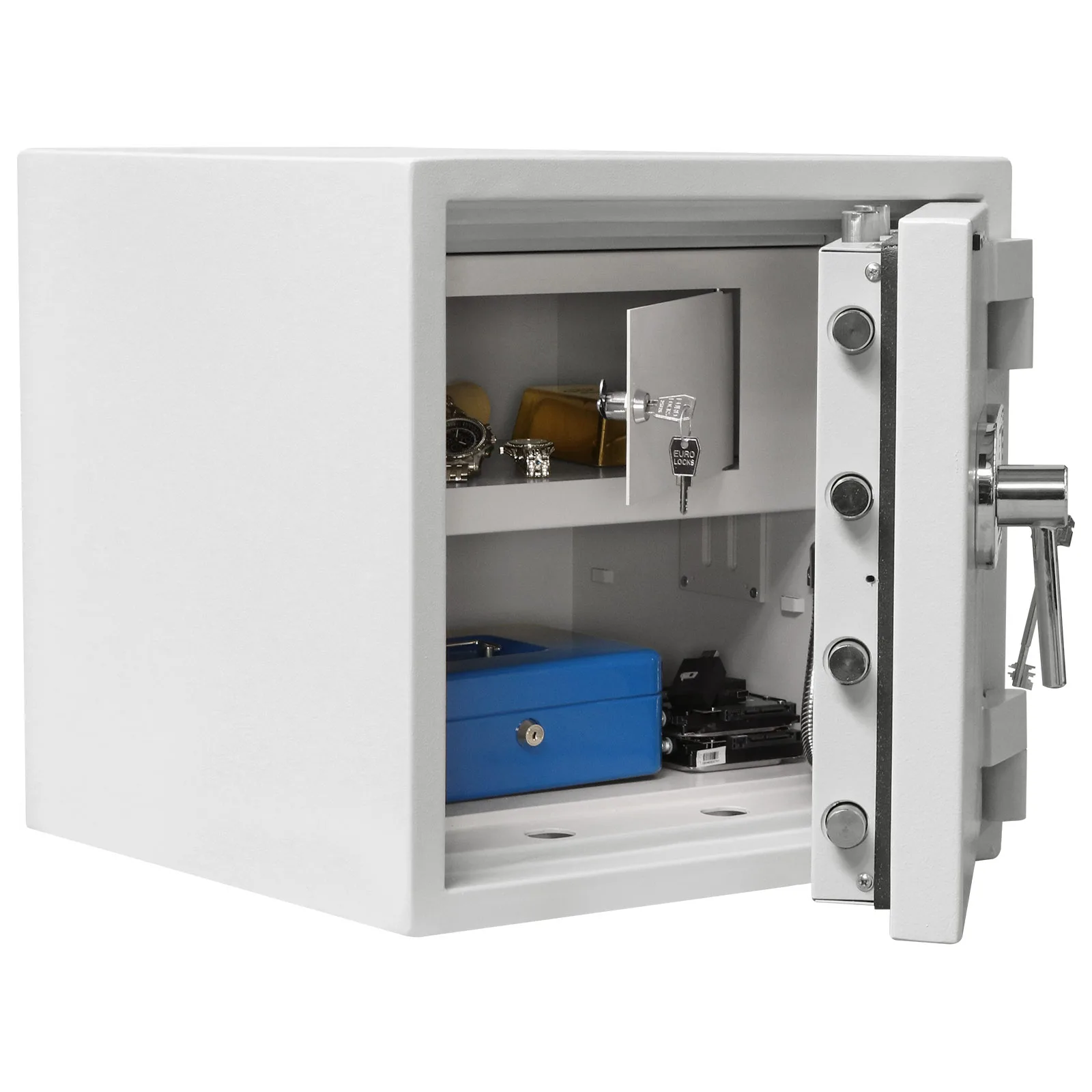 Rottner Wertschutzschrank EN2 Diamant Fire Premium PO50 Doppelbartschloss – Ansicht 3