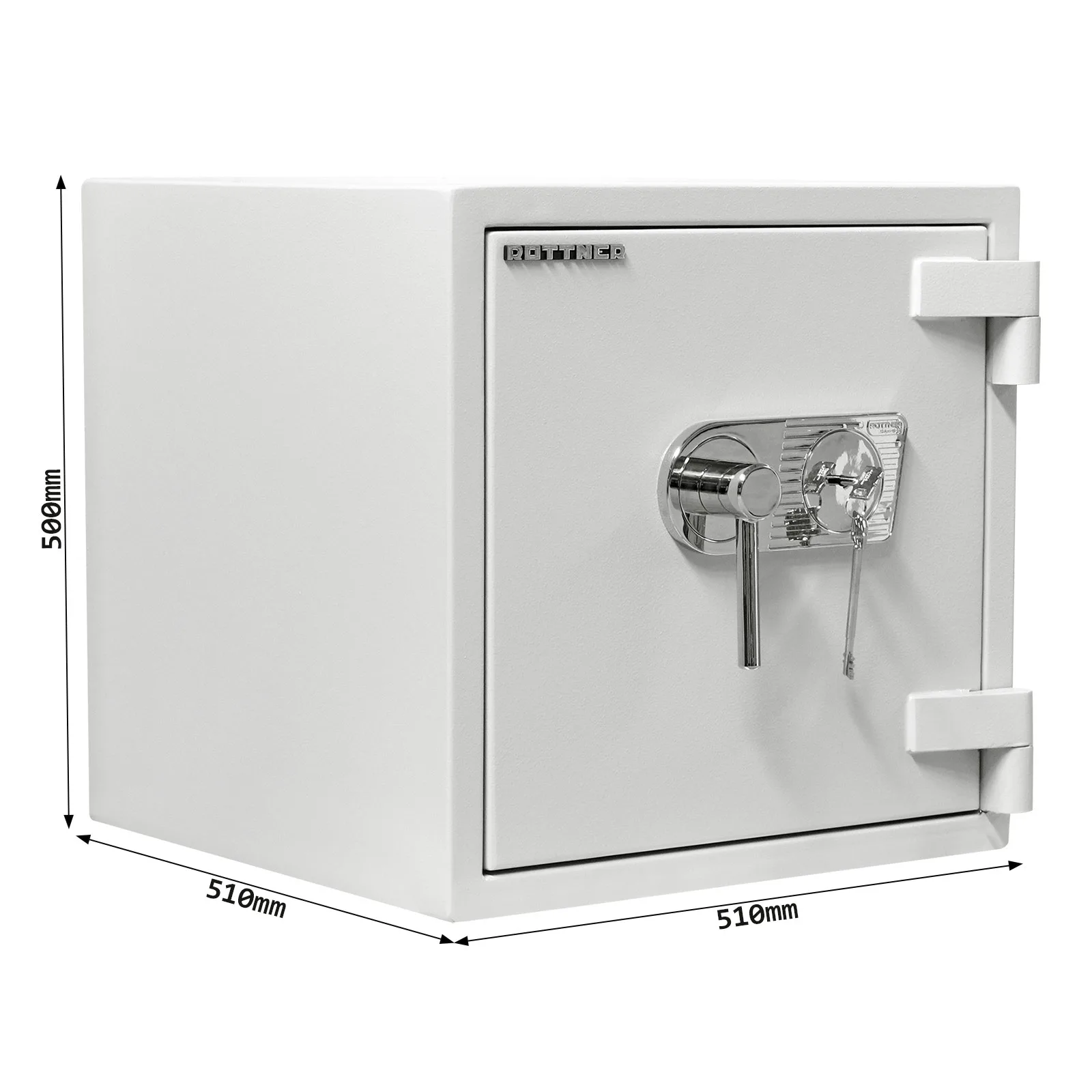 Rottner Wertschutzschrank EN2 Diamant Fire Premium PO50 Doppelbartschloss – Ansicht 5