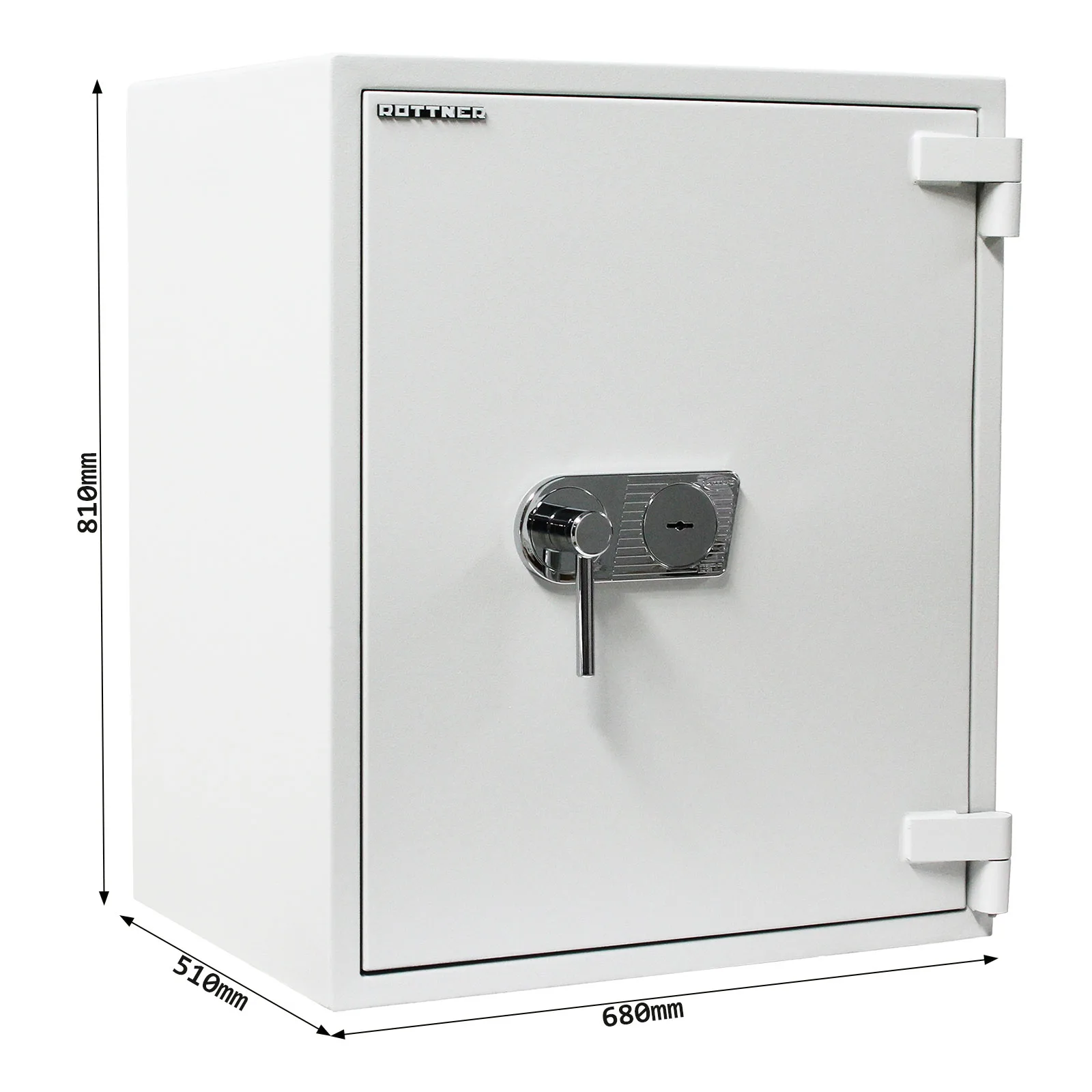 Rottner Wertschutzschrank EN2 Diamant Fire Premium PO80 Doppelbartschloss grau – Ansicht 5