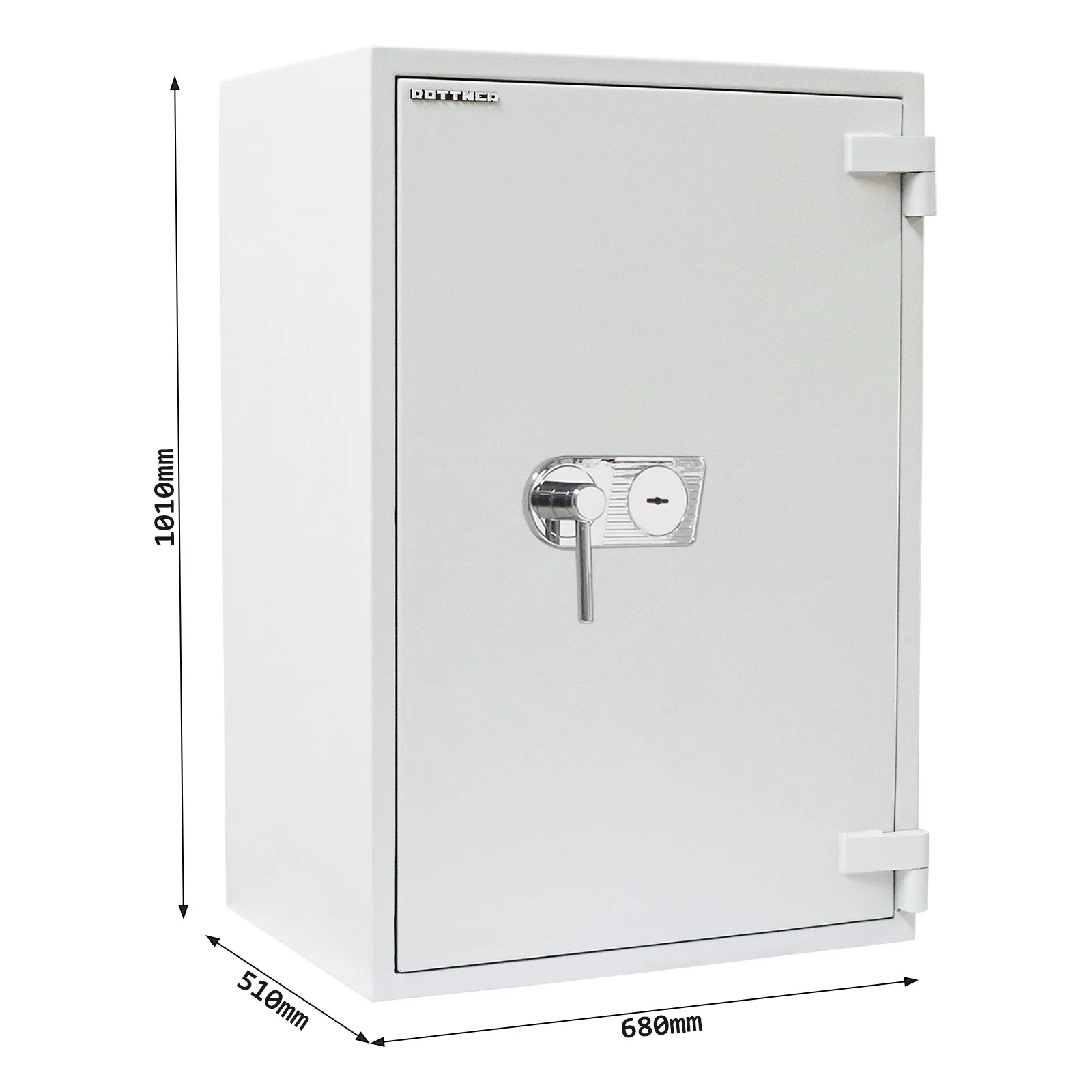Rottner Wertschutzschrank EN3 Diamant Super Fire Do100 Doppelbartschloss grau – Ansicht 5