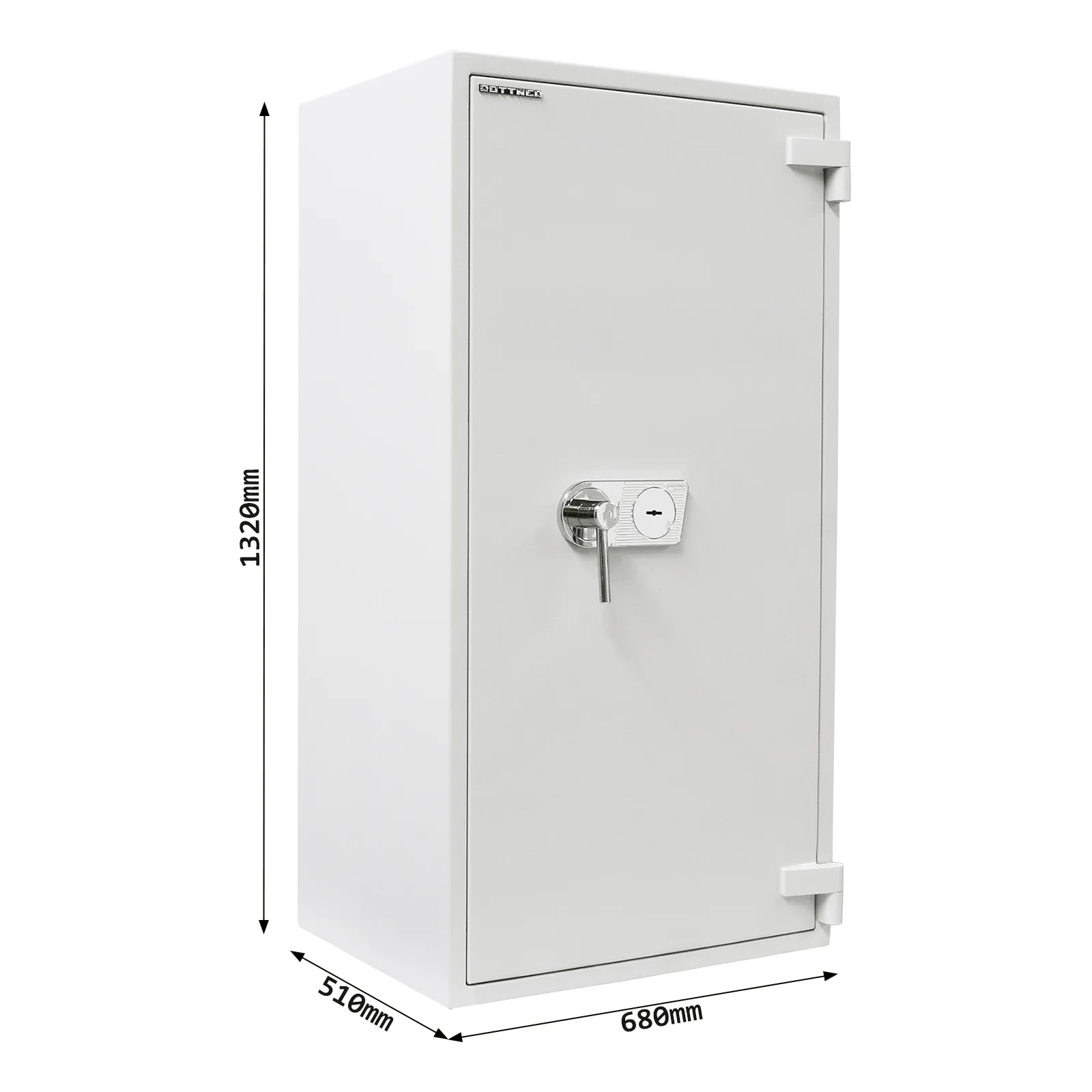 Rottner Wertschutzschrank EN3 Diamant Super Fire DO130 Doppelbartschloss grau – Ansicht 5