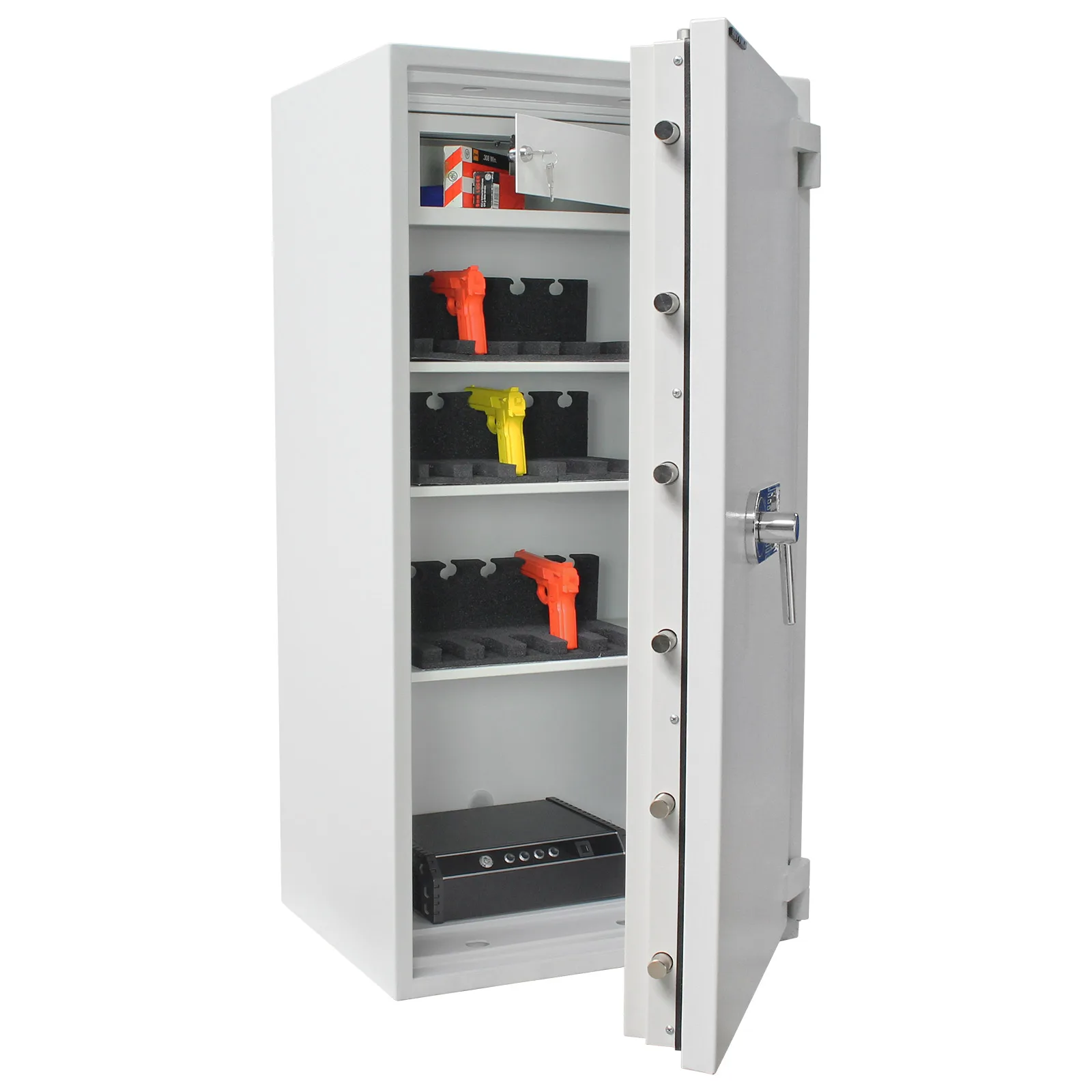 Rottner Wertschutzschrank EN3 Diamant Super Fire DO130 Elektronikschloss grau – Ansicht 4