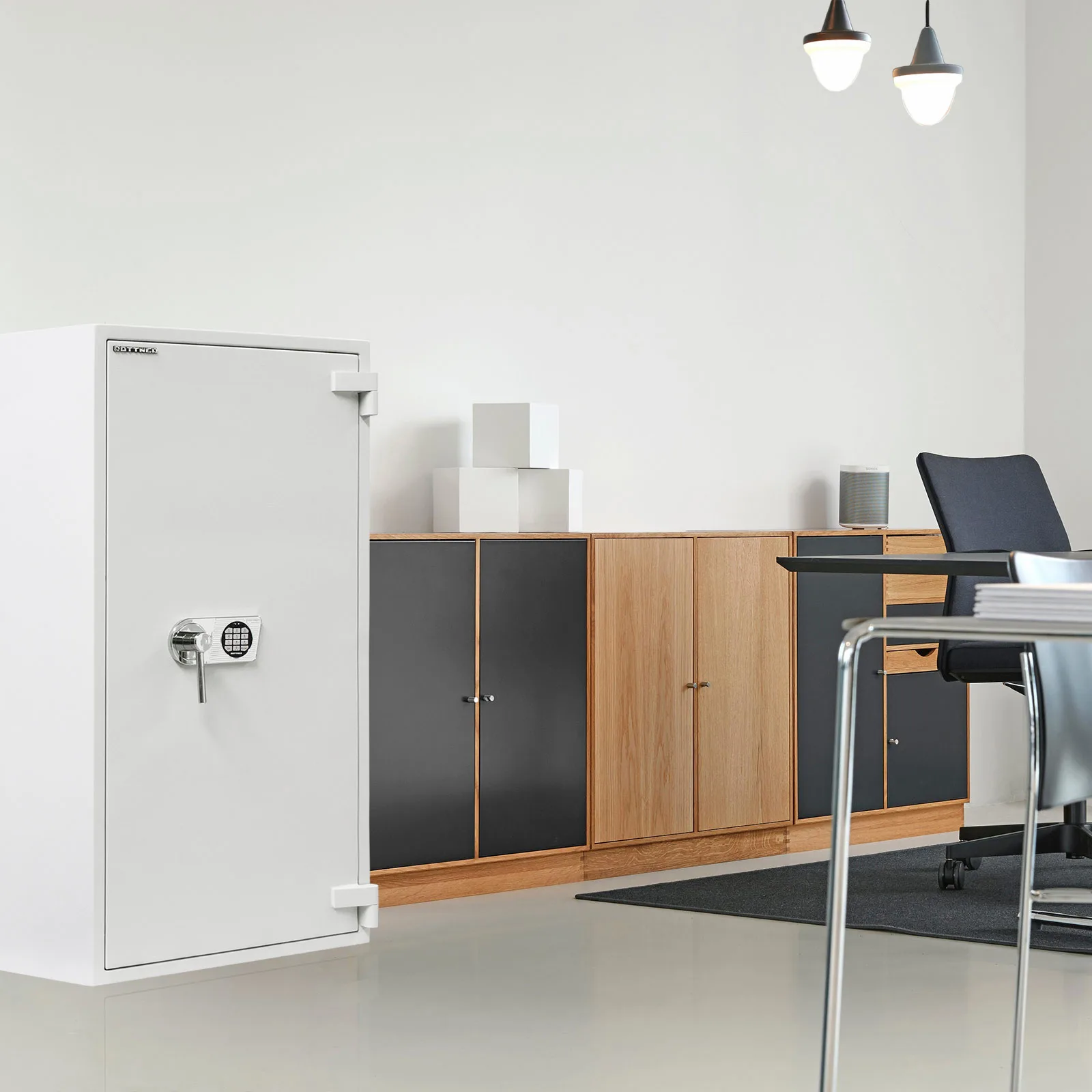 Rottner Wertschutzschrank EN3 Diamant Super Fire DO130 Elektronikschloss grau – Ansicht 7