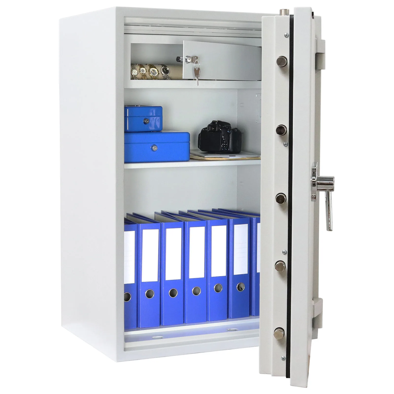 Rottner Wertschutzschrank EN3 Diamant Super Fire Premium DO100 Elektronikschloss grau – Ansicht 3