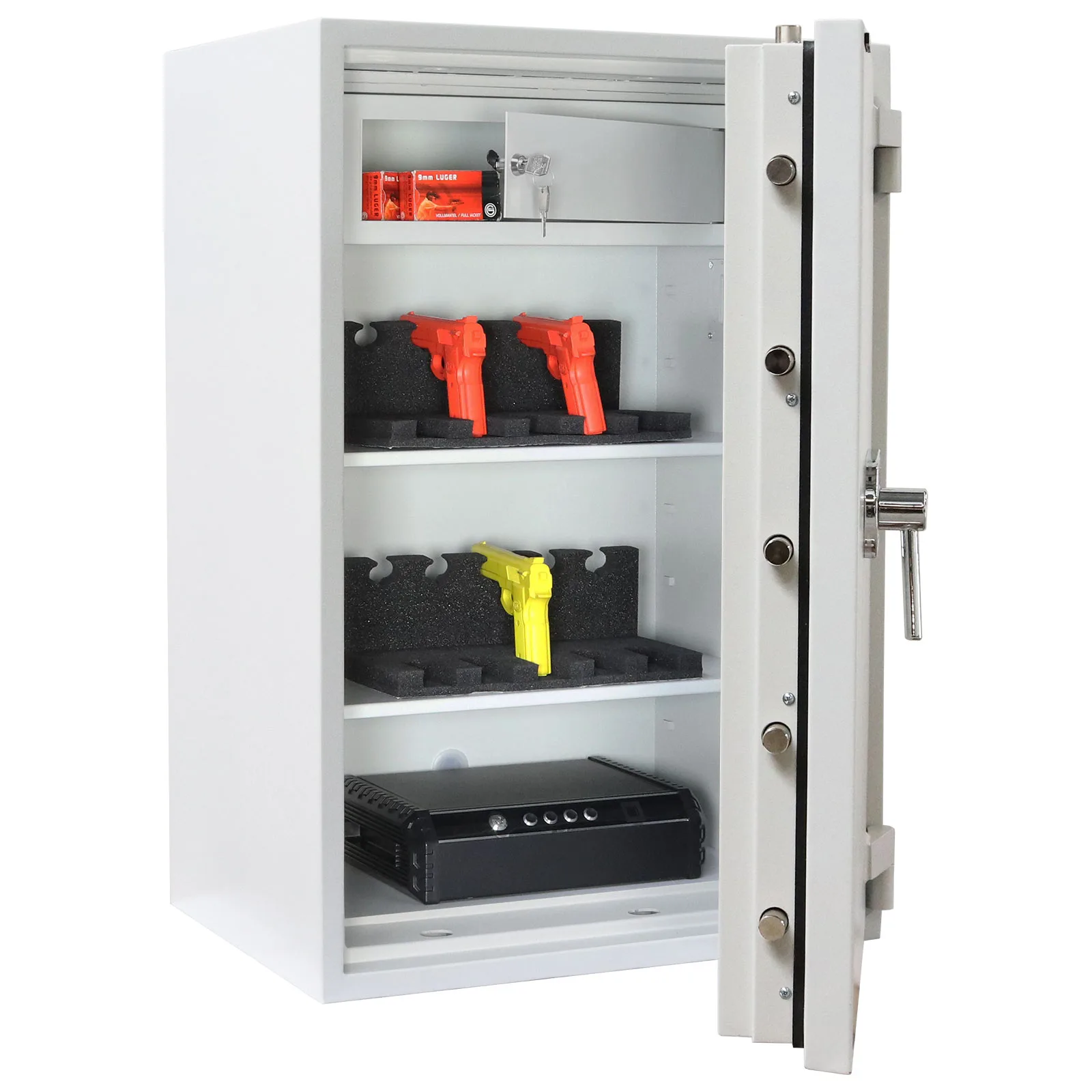 Rottner Wertschutzschrank EN3 Diamant Super Fire Premium DO100 Elektronikschloss grau – Ansicht 4