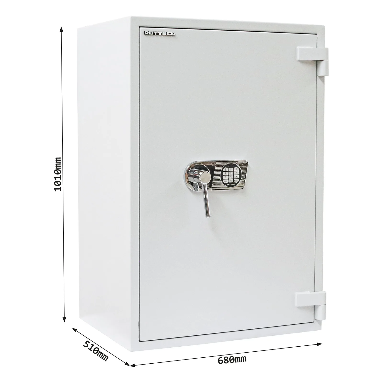Rottner Wertschutzschrank EN3 Diamant Super Fire Premium DO100 Elektronikschloss grau – Ansicht 5