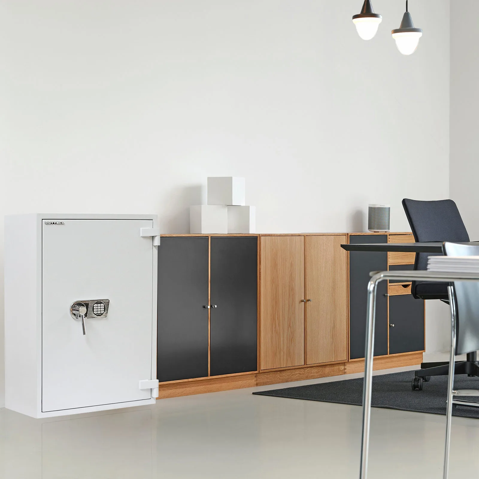 Rottner Wertschutzschrank EN3 Diamant Super Fire Premium DO100 Elektronikschloss grau – Ansicht 7