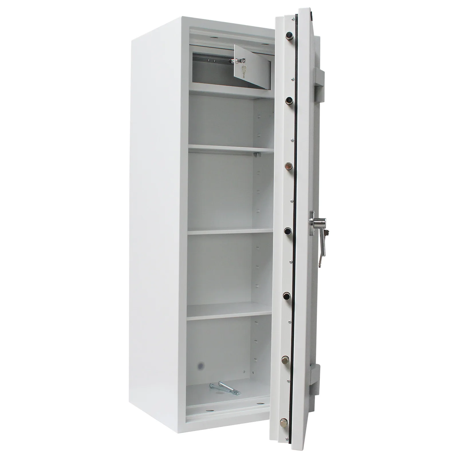 Rottner Wertschutzschrank EN3 Diamant Super Fire Premium DO160 Doppelbartschloss lichtgrau – Ansicht 2