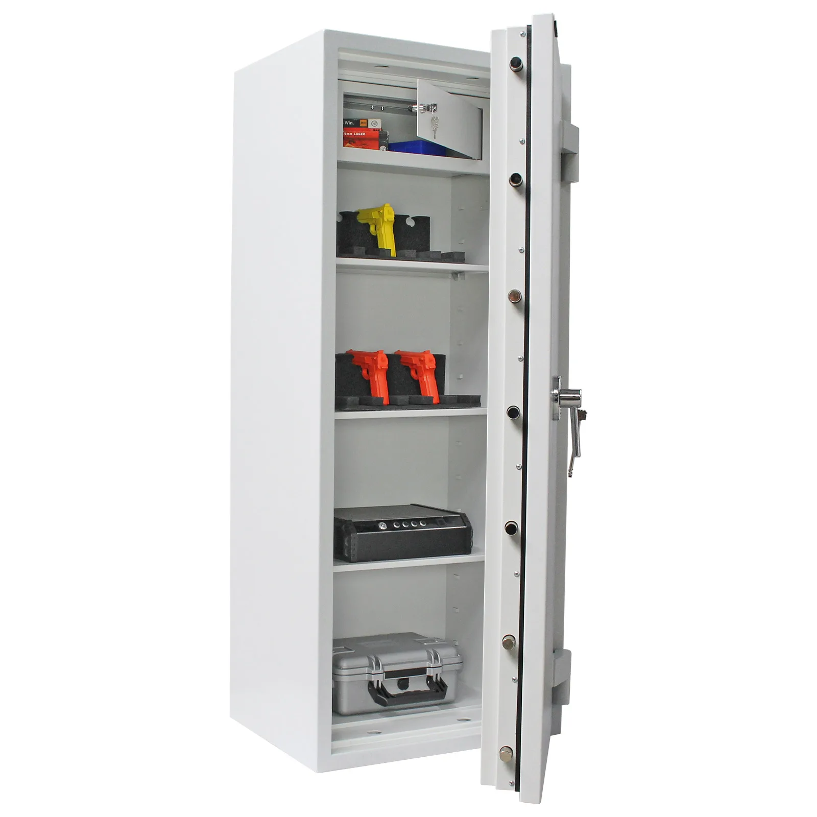 Rottner Wertschutzschrank EN3 Diamant Super Fire Premium DO160 Doppelbartschloss lichtgrau – Ansicht 4