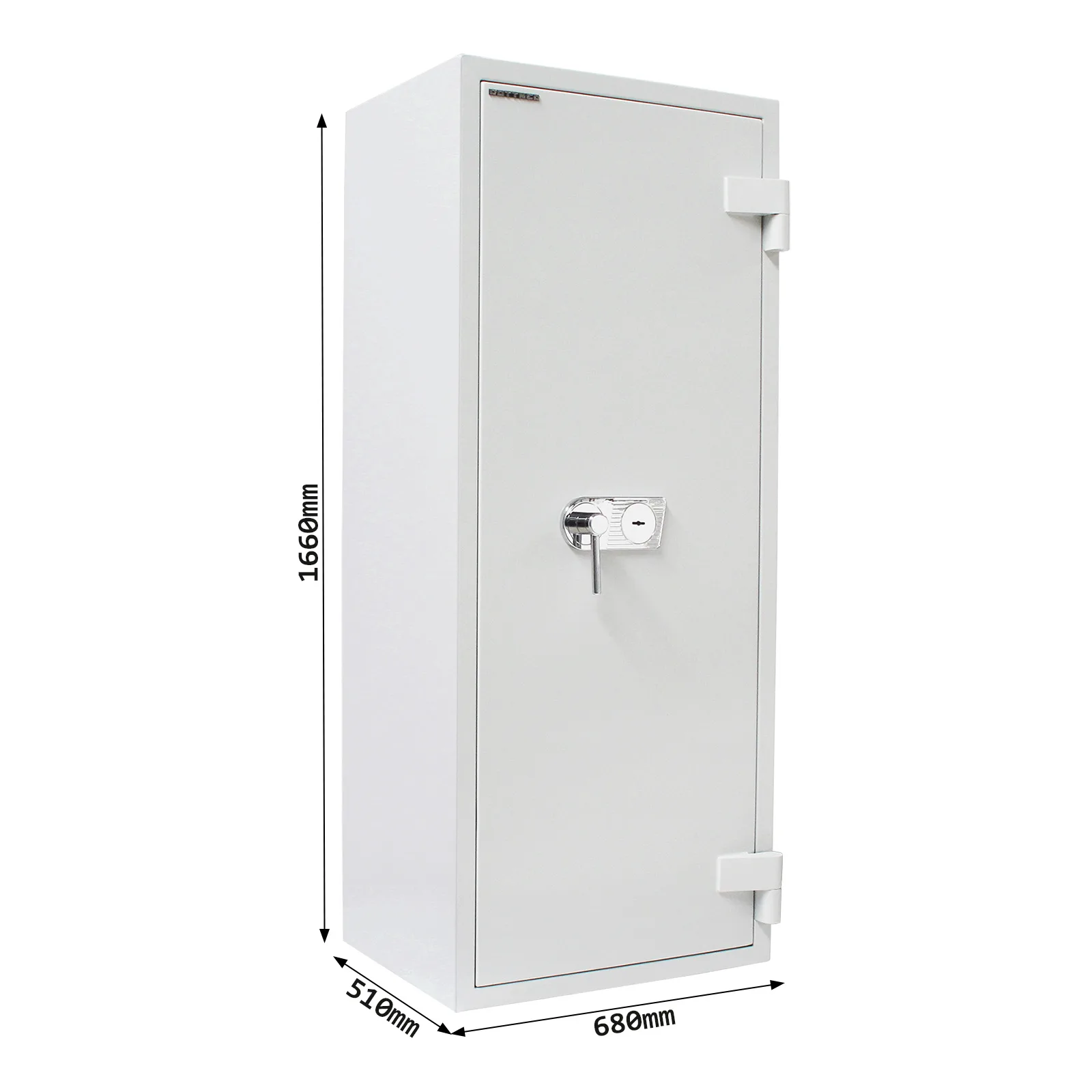 Rottner Wertschutzschrank EN3 Diamant Super Fire Premium DO160 Doppelbartschloss lichtgrau – Ansicht 5