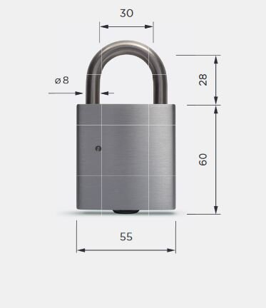 Winkhaus blueCompact Vorhängeschloss BO 85 – Produktdetail